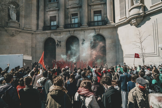 Foto di protesta per la legalizzazione